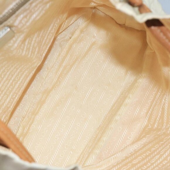 PRADA Shoulder Bag Nylon White Auth 109902 - Picture 12 of 15